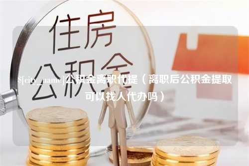 桂阳公积金离职代提（离职后公积金提取可以找人代办吗）