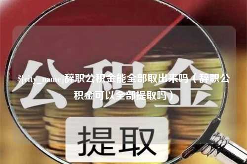 桂阳辞职公积金能全部取出来吗（辞职公积金可以全部提取吗）